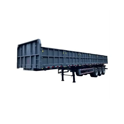 Rimorchio per autocarro con cassone ribaltabile laterale a 3 assi 35cbm